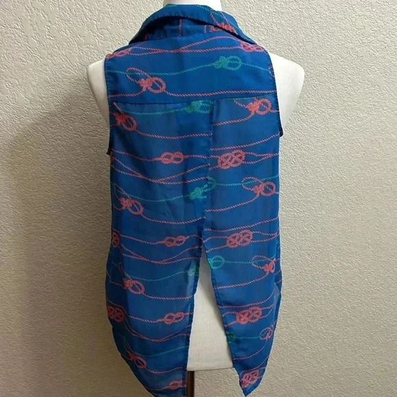 L’Amour Nanette Lepore Vintage Nautical Top - Picture 3 of 4